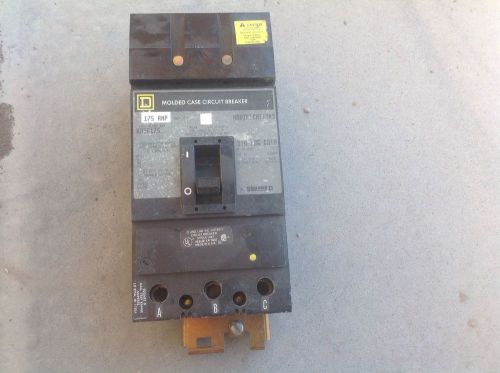 Square d i line circuit breaker ka36175 175 amp 600 volt 3 pole for sale