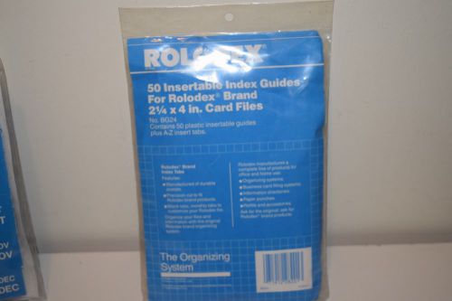 Rolodex Petite  2 1/4 X 4 Inch Index Guides # BG24