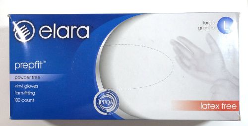 Elara Vinyl Examanation Gloves FVP203 Power-Free Size Large 5 Boxes 100