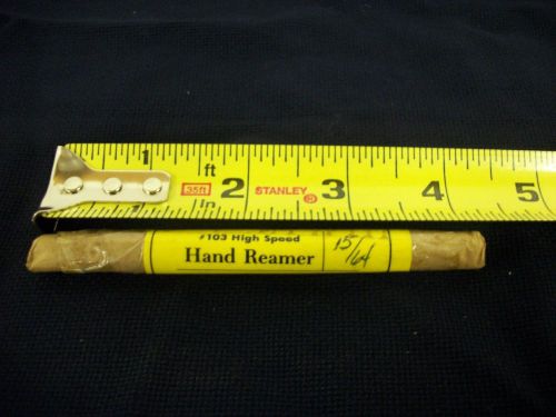 Hand reamer 15/64 straight flute keystone reamer &amp; tool co. millersburg pa new for sale