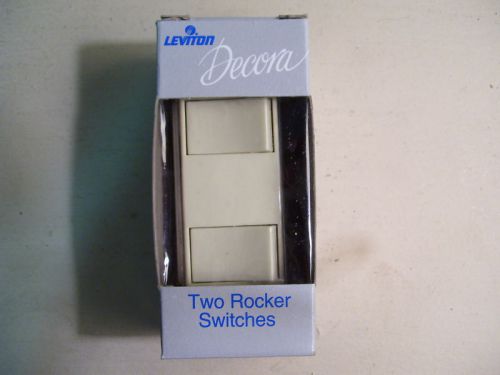 TWO ROCKER SWITCHES LEVITON  IVORY #5160