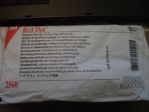 3m Red Dot Monitoring Electrode - Model 2560 - Bag of 50 (NEW)
