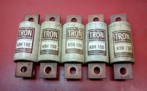 (LOT OF 5) TRON KBH-150 SEMICONDUCTOR FUSE 500V / 150A