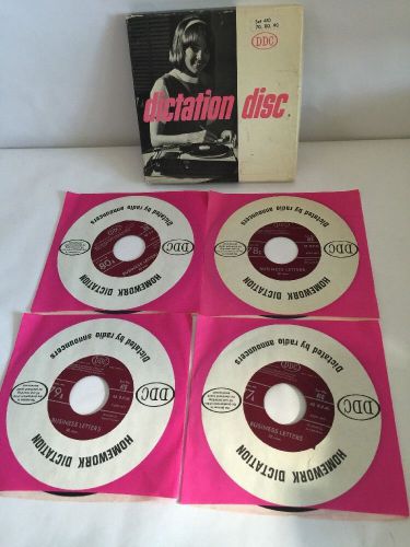Dictation Disc DDC Shorthand Speed Development 45RPM RECORDS  410