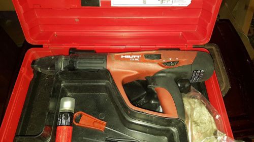 Hilti DX460 Powder Actuated Nail Gun Tool with Hard Case &amp; Accessories