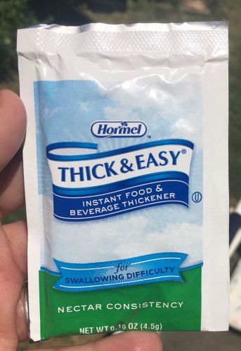 200 Packets Hormel Thick &amp; Easy Instant Food Thickener Nectar Consistency 0.16Oz