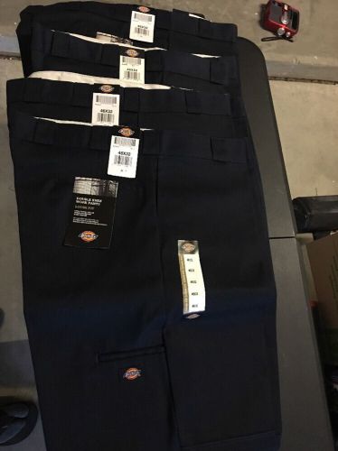 Dickies 85283dn 46X32Dark Navy Double Knee Work Pa,No 85283DN 46X32 Lot. 4 Pi