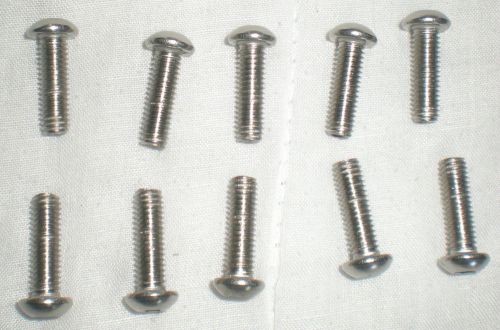 screw, M6 x 20mm long, round head, allen, stainless,  lot of 10,3100371x10