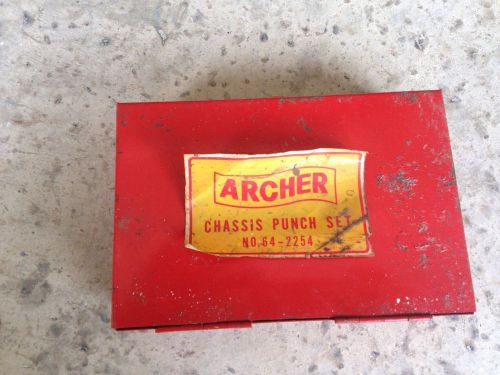 ARCHER CHASIS PUNCH SET NO. 64-2254