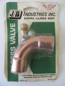 JB Industries A31164 Copper Elbow Access Valve 7/8 NIP
