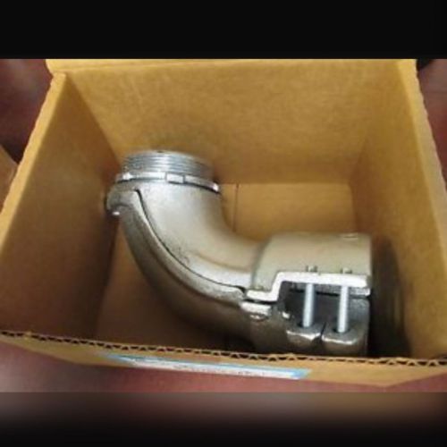 One (1) cooper crouse-hinds 742 90 degree angle connector  2&#034; inch for sale