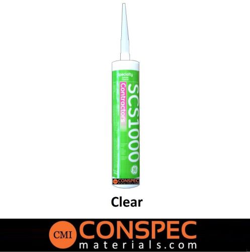 Ge scs 1000 contractors clear translucent silicone sealant 10.1 oz tube for sale