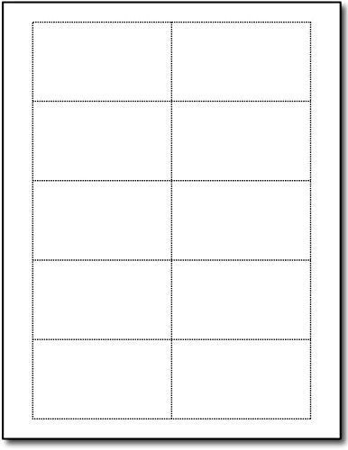 Heavyweight 80lb White Blank Business Cards - 25 Sheets / 250 Business Cards -