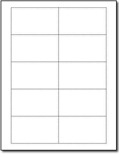 Heavyweight 80lb White Blank Business Cards - 25 Sheets / 250 Business Cards -