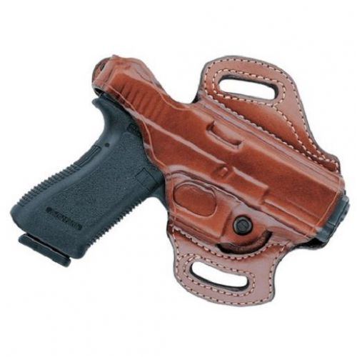 Aker Leather H168BPRU-GL2627 FlatSider XR12 Belt Holster Black RH Fits Glock 26