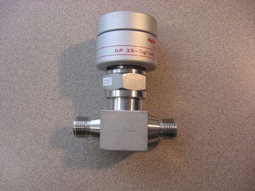 Fujikin 316 l o.p. 3.5 - 7kgf/cm3 (0.34-0.69mpa), 9.52 n.c. pneumatic valve, new for sale