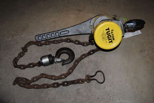 3/4 ton tugit lever chain hoist lifttech crane &amp; hoist 505105 for sale