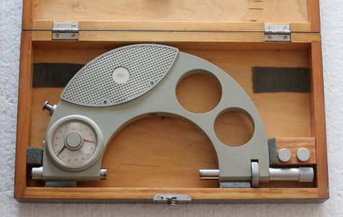 Vintage carl zeiss jena snap gage indicating micrometer - 75-100mm - ddr #1 for sale