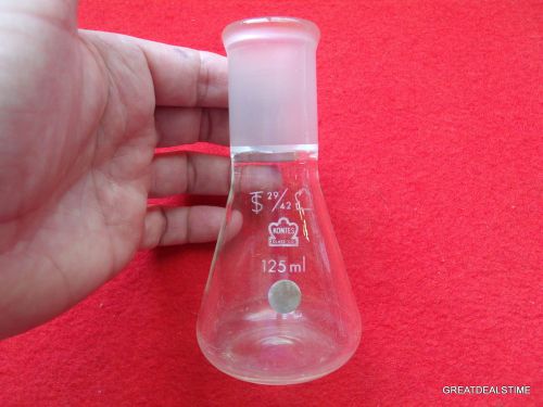 Kontes 125 ml recovery flask 29/42 k / 125ml/ lab glass /#1a for sale