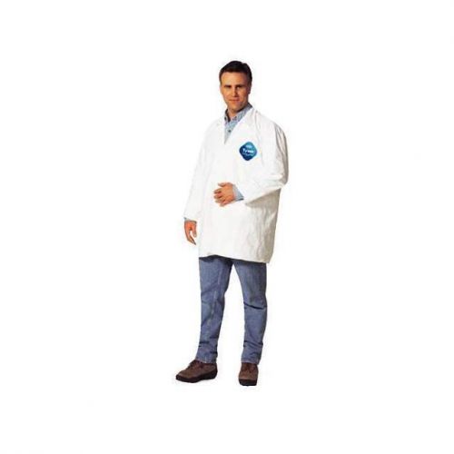 Dupont tyvek lab coats 3xl, snap front, 2 pckts, qty. 30, ty212swh3x003000 /ht1/ for sale