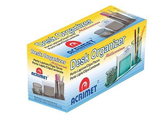 Acrimet Millennium Desk Organizer Pencil Paper Clip Cup Holder (With Paper)