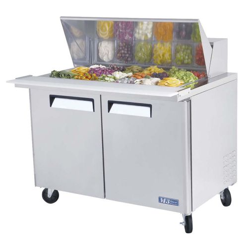 Turbo Air MST-48-18, 48-inch Mega Top Refrigerated Salad / Sandwich Prep. Table
