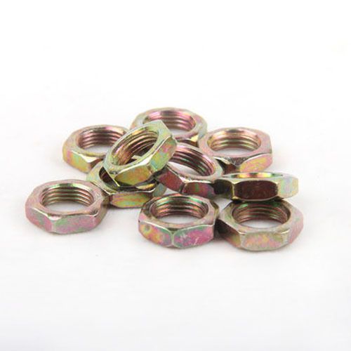 M12 M18 Fine Pitch Hex Hexagonal Nuts Lighting Screw Thin Nuts Color Zinc Plated