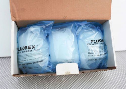 Lot of 3 Millipore Fluorex Disposable Cartridge Filters CWFA000403 CWFG00403