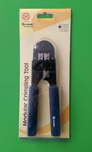 (NEW) Modular Crimp Tool for 6P6C  Crimps, Strips, Cuts (STRANDED WIRE ONLY)