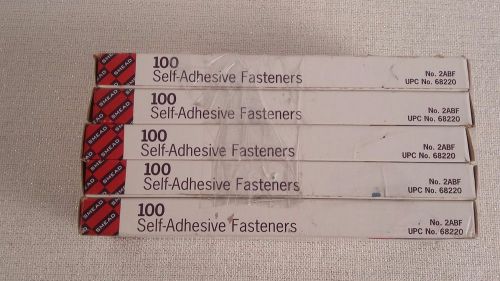 Lot of 5 Boxes SMEAD Self Adhesive Fasteners 100/Pk Convert Binder into Folder