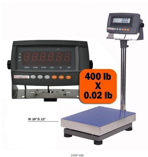 440lb Digiweigh DWP-440 Industrial Digital Bench Scale For Shipping Heavy Duty