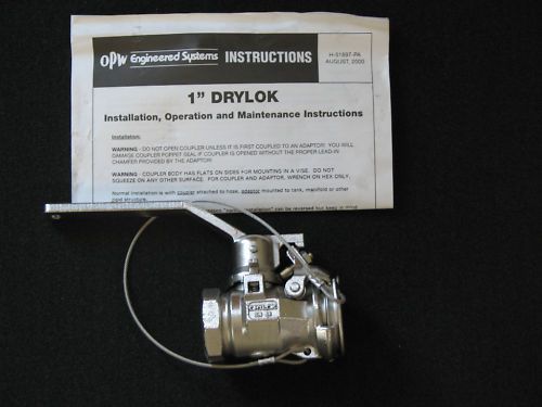 NEW OPW 1&#034; DRYLOK COUPLER 316 Stainless Steel