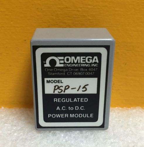 Omega PSP-15 105 to 125 VAC, 47 to 420 Hz, 1PH AC to DC Power Supply Module, New