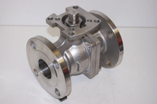 At controls series d9-f1  2&#034; cf8m direct mount split body flanged ball valve for sale