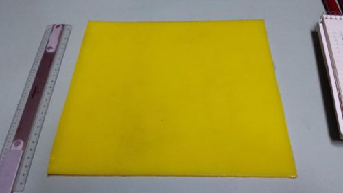 1/4&#034; x 12&#034; x 12&#034;  urethane / polyurethane 45 a yellow sheet p/n 11494 for sale
