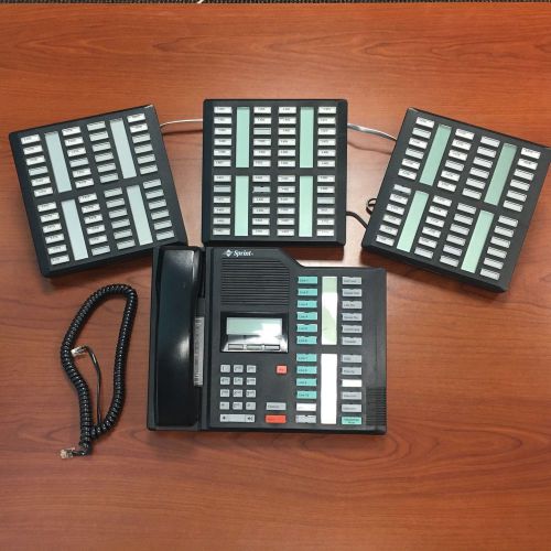 Nortel M7324 Phone With 3 NT8B41 Key Consoles