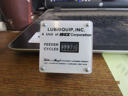 NEW LUBRIQUIP FEEDER CYCLE COUNTER IDEX