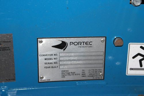Portec power curve 45 degree belt curve conveyor 204352-330440 for sale