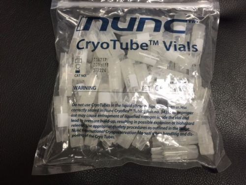 Nunc cryotube vials 1.0ml cat#377224 for sale