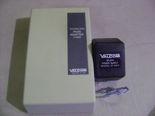 VALCOM V-9940 EXPANDABLE STATION LEVEL PAGE ADAPTER &amp; AC POWER ADAPTER v9940