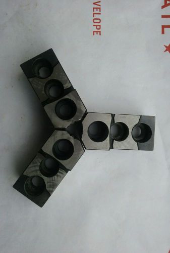 6” steel hard jaws 1.5mm x 60° serrated for kitagawa b-206 type lathe chucks for sale