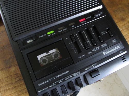 Panasonic Micro-cassette Transcriber Model RR930 with Foot Pedal RP-2692 Nice!