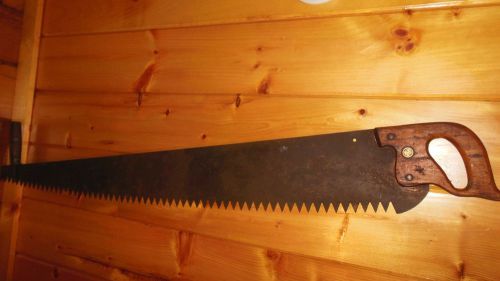 VINTAGE CROSS CUT LOGGING SAW stamped SUPERIOR / GREAT SOLID WORKING SAW