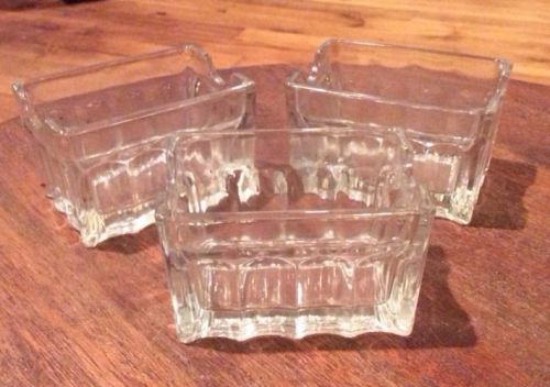 Lot of 3 Glass Sugar Packet Holders - Free Shipping