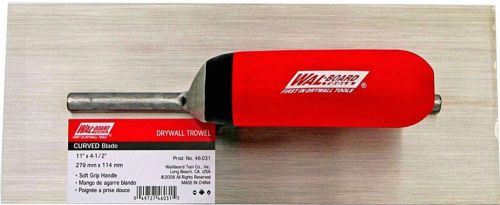 Feathering curved drywall tapering joints trowel stainless steel blade hand tool for sale
