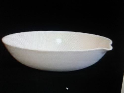 laboratory Glazed Porcelain Evaporating Dish w/ Pour Spout, 80ml, lot of 10