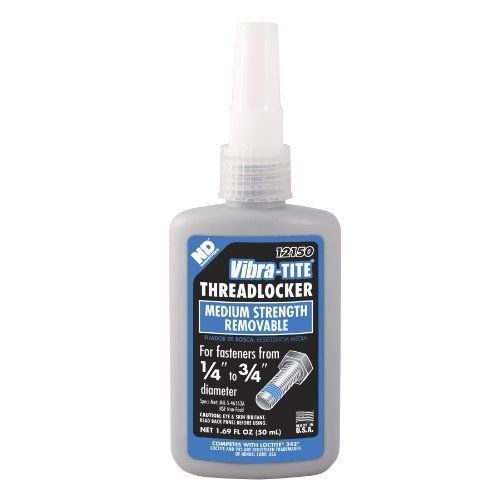 Vibra-TITE 121 Medium Strength Removable Anaerobic Threadlocker, 50 ml Bottle...