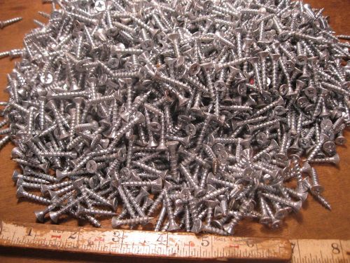 6 x 1 in. qty 4000 large lot phillips head wood screw zinc plated fastener 10lb. for sale