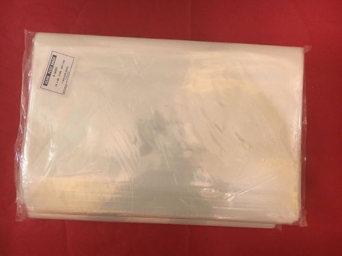 50 CLEAR 16x20&#034; 2 mil POLY BAGS flap lock sweater/jackets