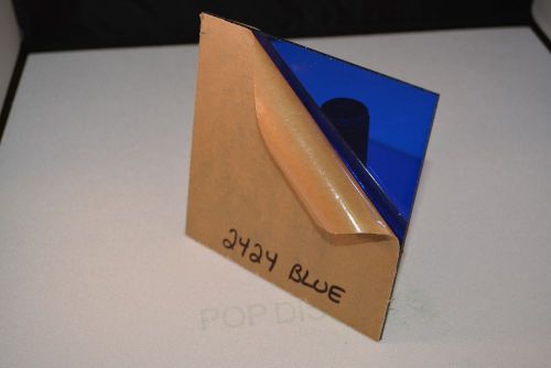 acrylic plexiglass sheet blue color # 2424  3/16&#034; x 48.&#034; x 15.7/8&#034;